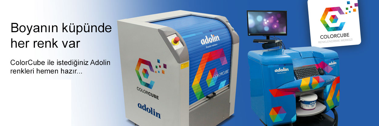 Adolin Boya Color Cube renklendirme sistemi ile inşaat boyası profesyonellerinin yanında.
